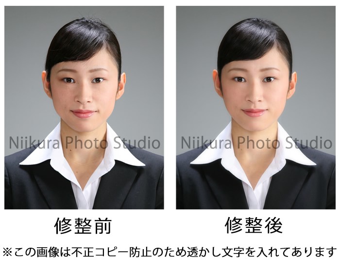 証明写真見本